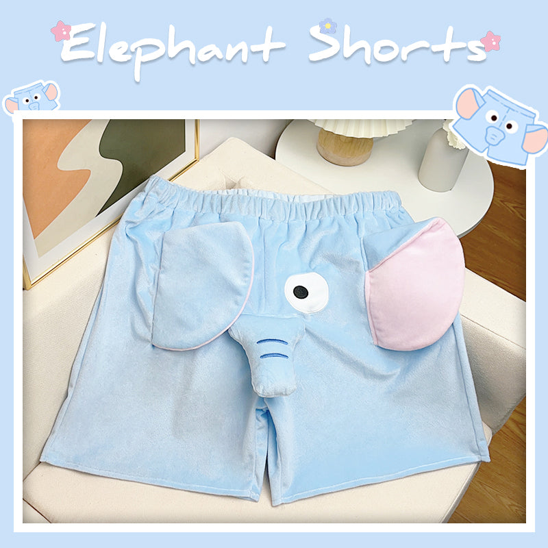 Boy Shorts Cute Animal Elephant print shorts