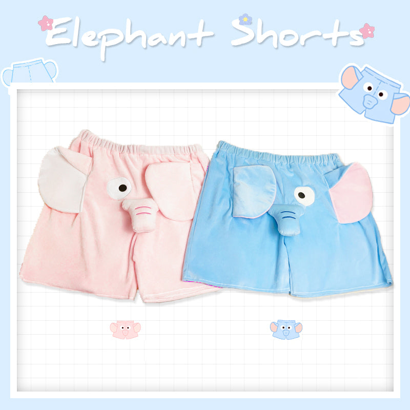 Boy Shorts Cute Animal Elephant print shorts