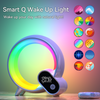 Smart Home Phone App Control Wake Up Light Alarm Clock with BT Speaker Bedside Wake Up Light Night Lights for Room